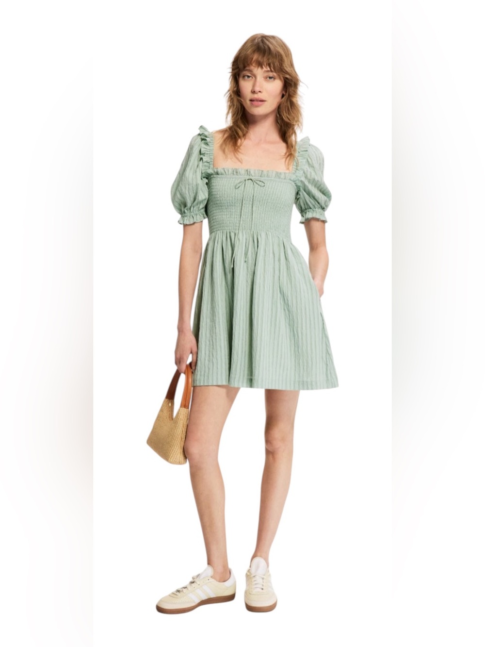 Hill House Home Scarlett Mini Nap Dress – Sage Green | Size M
